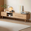 Malmo Natural Solid Oak Entertainment Unit Design Two