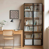 Odense Combination Natural Oak Display/Bookcase Cabinet