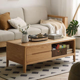 Seattle Natural Solid Oak Coffee Table