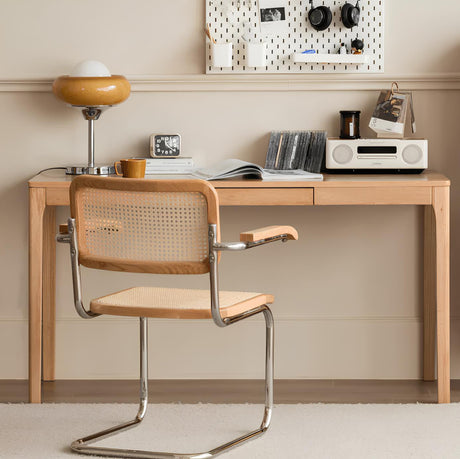 Seattle Natural Solid Oak Writing Desk