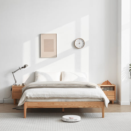 Seattle Solid Oak Platform Bed Frame
