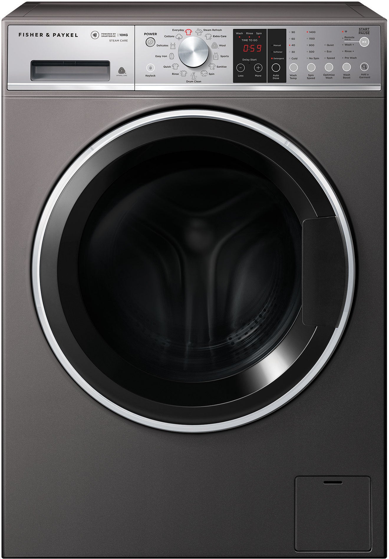 Fisher & Paykel 10kg Front Load Washing Machine - WH1060SG1