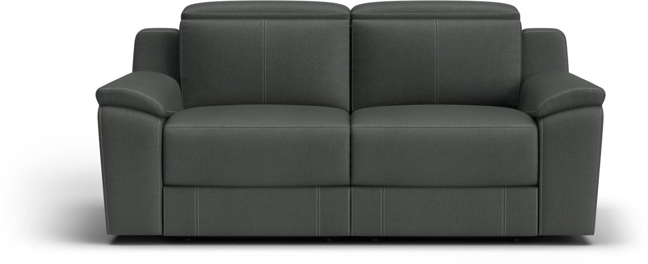 Mia 2 5 Seater Fabric Powered Recliner Sofa Dark Grey   Mia 25 Seater Fabric Powered Recliner Sofa Dark Grey 9076653 1 