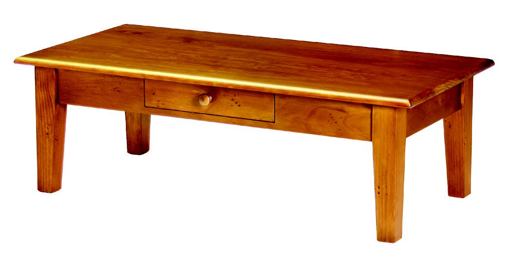 Mill-Yard Coffee Table With Drawer - Aged Pine