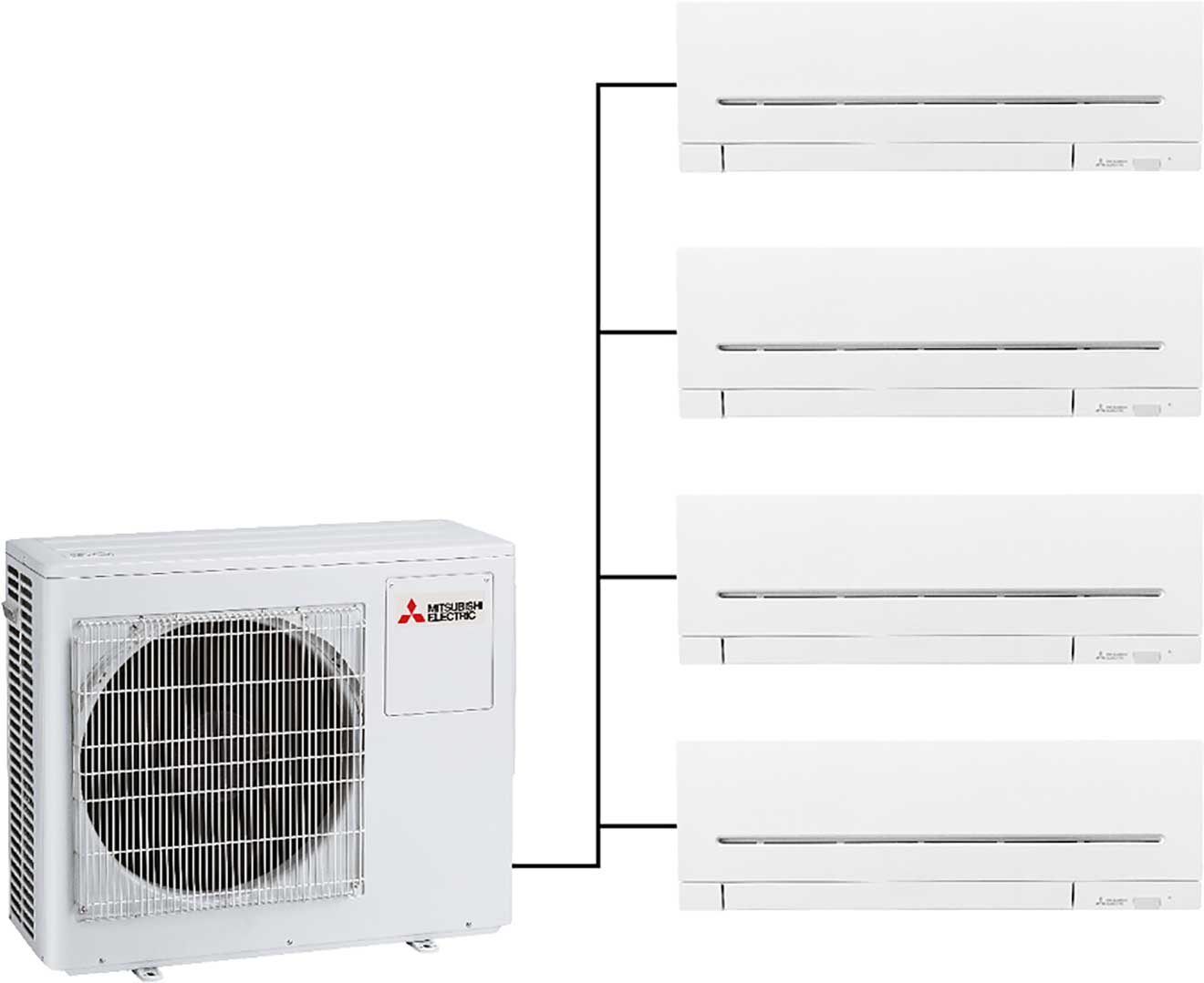 Mitsubishi multi store split air conditioner