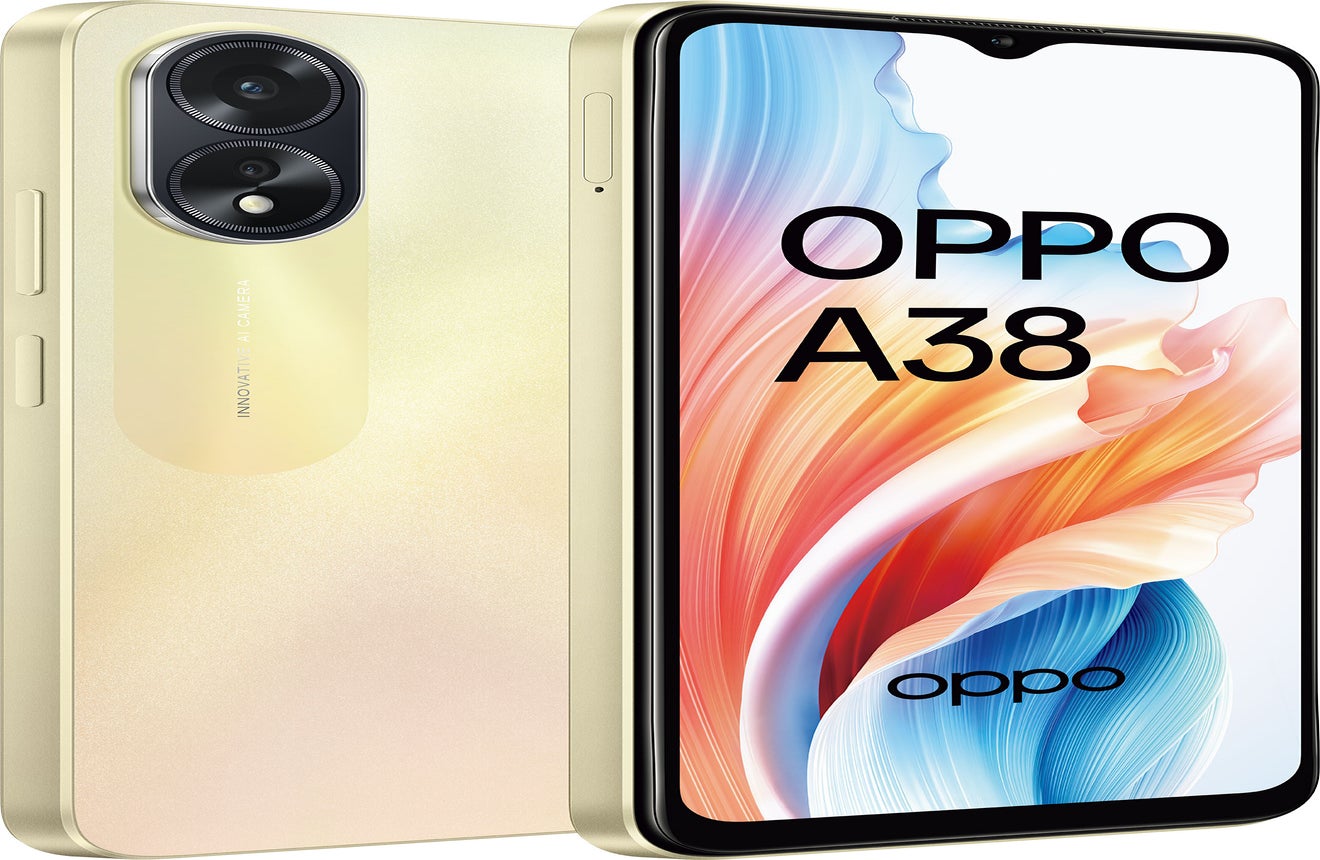 Buy OPPO A38 (RAM 4GB, 128GB, Glowing Gold) at Best price