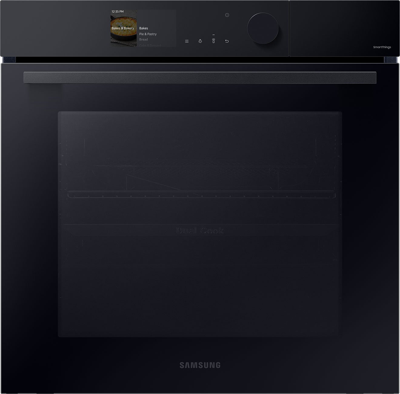 Samsung Bespoke 76L Series 6 Dual Cook Pyrolytic Built-in Oven with Add Steam - NV7B6675CAK