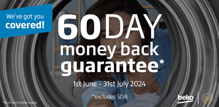 Beko 60 Day Money Back Guarantee via redemption*